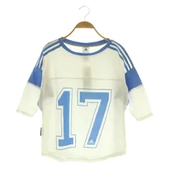 アディダス adidas キッズ 七分袖Tシャツ プリント 切替 150 ホワイト /MY ■OS ■GY58