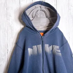 【海外モデル】00s ゴツナイキ NIKE ネイビー フルジップパーカー ＃951