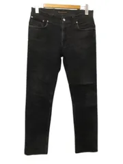 ヌーディージーンズ nudie jeans デニムパンツ ジーンズ 無地 ブラック 黒 ボトムス  W32