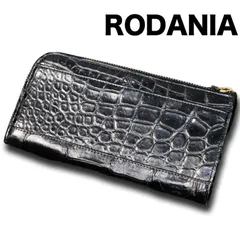 RODANIA クロコダイル革 Lジップ ロングウォレット L字 ジッピー 財布 ロダニア ワニ革 リアルクロコ シャイニング ユニセックスのサムネイル