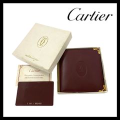 極美品/良品】 Cartier カルティエ マストライン 二つ折り財布 ボルド