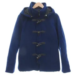 ニコルクラブ NICOLE CLUB ダッフルコート 青 ブルー 長袖 フード付き トグルボタン /ML ■GY12