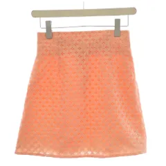 スナイデル SNIDEL 台形スカートミニ丈 0 ピンク レース  /LP ■GY58