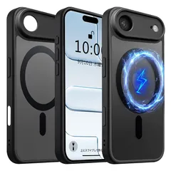 【新品】 【Blxnyt】iPhone Air ケース MagSafe MIL規格取得 衝撃吸収 耐衝撃 PC + TPU 2重構造 レンズ保護 クリア 軽薄 黄変抑制 MagSafe ワイヤレス 充電対応 アイフォン Air 透明 スマホケース 保護 カ 1