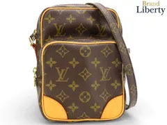 【美品】ルイヴィトン LOUIS VUITTON モノグラム アマゾン 斜め掛けショルダーバッグ ポーチ ポシェット ダークブラウン PVC レザー M45236
