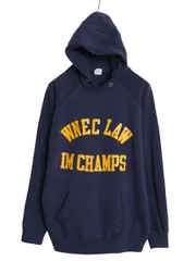 【お得なクーポン配布中!】 80s USA製 チャンピオン 2段 カレッジ プリント スウェット フード パーカー メンズ XL 小さめ L 程 ヴィンテージ トレーナー プルオーバー