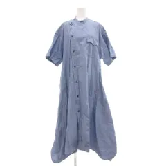 ハイク HYKE ワンピース 2 半袖 マキシ ロング フレア 水色 ライトブルー /AE ■GY06