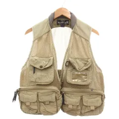 モンベル Montbell ネイチャーガイドベスト フィッシング アウトドア メッシュ 多機能ポケット M ベージュ系 /UO ■GY06