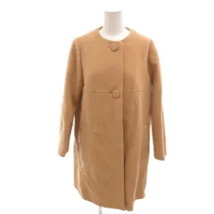 ドレステリア DRESSTERIOR 美品 コート ジャケット ウール M ベージュ ノーカラー 長袖 ミドル丈 フロントボタン 085-95066 /HW ■GY06のサムネイル