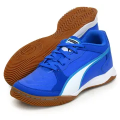 プーマ PUMA  プレッシング 4  フットサルシューズ 室内用  25FW(108570-03)、(03)Ultra-Blue