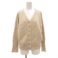 マルティニーク martinique カーディガン ニット 長袖 Vネック ベージュ /AE ■GY06