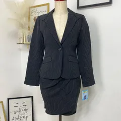 新品 美ライン レディース 洗える ストレッチ スーツ ブラック