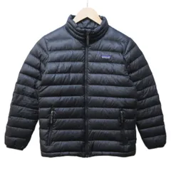 パタゴニア Patagonia ボーイズ ダウン セーター 68245 ダウンジャケット ロゴ L 12 黒 ブラック IBO87 0207