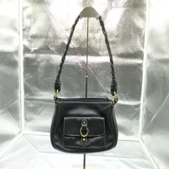 RALPH LAUREN ラルフローレン ハンドバッグ RT-116478 ブラック レザー 編み込み