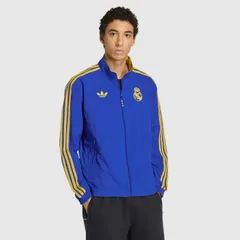 【送料無料・匿名配送】adidas Originals アディダスオリジナルス レアルマドリード CSジャケット 25/26 リバーシブル 青 ブルー 新品 正規品 日本未発売