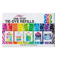 新品 Tulip ワンステップ タイダイキット リフィル レインボータイダイ マルチカラー 30個パック