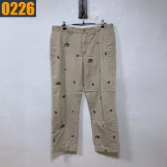 34 POLO ポロラルフローレン 刺繍 チノ パンツ