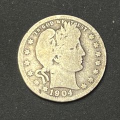 米国 1907年 バーバー クォーター アメリカ 古銭 銀貨 - メルカリ