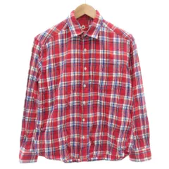 コンバース CONVERSE ALLSTAR シャツ M 長袖 チェック柄 総柄 赤 レッド /AE ■GY06