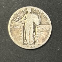 【希少・銀貨】1920年 Sミント スタンディング・リバティ 25セント硬貨 希少・銀貨】1920年 Sミント スタンディング・リバティ 25セント硬貨