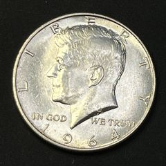 1964年 ケネディ ハーフダラーDミントマーク - メルカリ