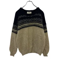 【Eddie Bauer】 90s MADE IN USA Fair Isle Pattern Sweater 90年代 フェアアイル柄セーター S-4419
