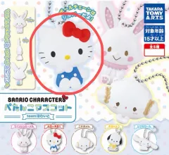 割引) Sanrio サンリオ ガチャ ぺたんこマスコット hello kitty(ハローキティ) キーホルダー (レッド)