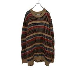 【L.L.Bean】 Bird's Eye Pattern Lamb's Wool Sweater バーズアイ ボーダー ラムウールセーター S-4420