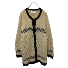 【JONES NEW YORK】 Bird's Eye Mohair Blend Cardigan バーズアイ モヘア混カーディガン S-4421