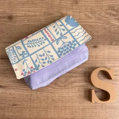 No.166  横入れお弁当袋 S size✴︎ 北欧　鳥　お花