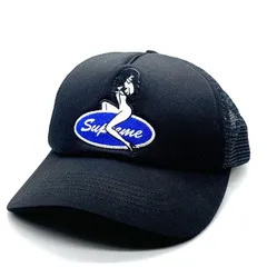 SUPREME シュプリーム 23AW Pin Up Mesh Back 5-Panel ピン アップ メッシュ バック 5パネル キャップ ブラック USA製