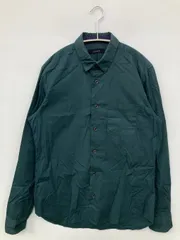 RAGEBLUE レイジブルー シャツ/ブラウス M グリーン コットン 無地 ドット柄 ミドル丈 長袖 レギュラーカラー