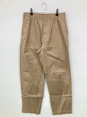 UNIQLO ユニクロ チノパンツ M ベージュ クロップド・半端丈 コットン ストレッチ 無地 スタンダード テーパード レギュラー ウエストゴム・紐