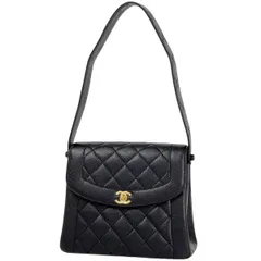 シャネル CHANEL ココマーク ショルダーバッグ トートバッグ マトラッセ ショルダーバッグ キャビアスキン ブラック レディース 【中古】