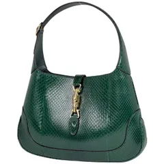 GUCCI ジャッキー ミディアムショルダーバッグ ホーボーパイソングリーン グッチ GUCCI ジャッキー ミディアム ショルダーバッグ ホーボー