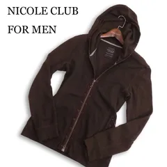 Y2K 00s★ NICOLE CLUB FOR MEN ニコルクラブ フォーメン 通年 ジップアップ フーディー パーカー Sz.46 メンズ
