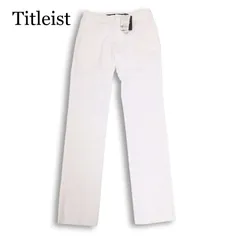 未使用★ Titleist タイトリスト ゴルフ 春夏 冷感 UVカット★ ストレッチ スラックス パンツ Sz.79　メンズ 白