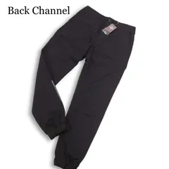 【新品 未使用】 Back Channel バックチャンネル 春夏★ COOLMAX クールマックス チノ ジョガー パンツ Sz.S　メンズ 黒のサムネイル