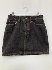 RODEO CROWNS ロデオクラウンズ デニムスカート XS ブラック ショート・ミニ丈 台形