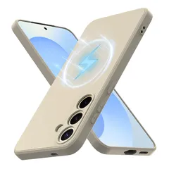 【新品】 Galaxy S25 用 ケース 耐衝撃 Magnetic対応 薄型 スリム シリコン カバー TPU SC-51F / SCG31 カメラ保護 ワイヤレス充電 ケース ストラップホール 指紋 防止 スマホケース ベージュ 116-S25-02 1