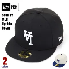 【LA ドジャース】ニューエラ 59FIFTY キャップ 帽子 メンズ レディース キッズ NEW ERA LOS ANGELS Dodgers MLB Upside Down 逆さロゴ MLB メジャーリーグ ブランド 黒 白