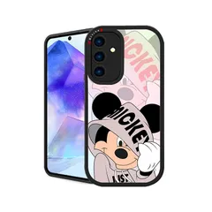 【新品】 Galaxy A55 用 ケース 一体型 カメラ レンズ 保護 ディズニー ミッキー ミッキーマウス カラフル ギャラクシー case 人気 オシャレ 韓国 漫画 キャラクター かわいい かっこいい 面白い デザイン サムスン スマホ カバー ソ 0
