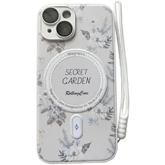 【新品】 KOLO【エレガント 花柄】iPhone対応 11 iPhoneケース スマホケース magsafe対応 マグセーフ対応(白) iPhone11 1