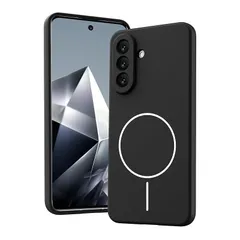 【新品】 YDIHIHO と互換性のある Galaxy A57 5G 用のケース Magnetic対応 シリコン ストラップホール付き 薄型 可愛い スリム ソフト カバー 耐衝撃 TPU シンプル 耐久性 ワイヤレス充電 スマホケース サラサラ 対応 ギ 1