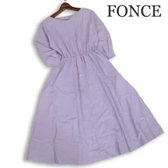 FONCE フォンセ 春夏★ シャツ デザイン ロング ワンピース Sz.36 レディースのサムネイル