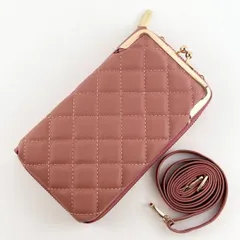 スマホショルダー ピンク 斜め掛け スマホポーチ 財布 レディース バッグ