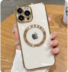 ★iPhone 12 Pro 用 ケース クリア カバー MagSafe 対応 ワイヤレス充電 アイフォン 12 プロ カバー マグネティックループ内蔵 カメラ保護 抗菌 薄型 軽い 耐衝撃 ソフトTPU ストラップホール付き