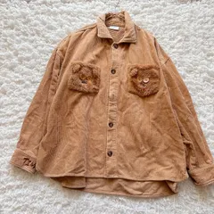 USJ ユニバ　ミニオン　ティム　ブラウス　羽織り　コーデュロイ　シャツ　ブラウン　ティム