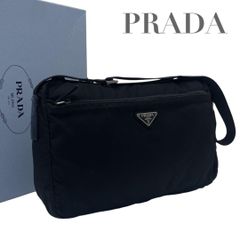 美品】PRADA テスート カメラショルダーバッグ 三角ロゴプレート NERO