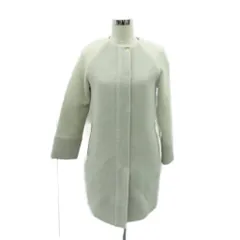 ロートレアモン LAUTREAMONT ノーカラーコート ロング丈 S ライトグレー /HO47 ■GY61